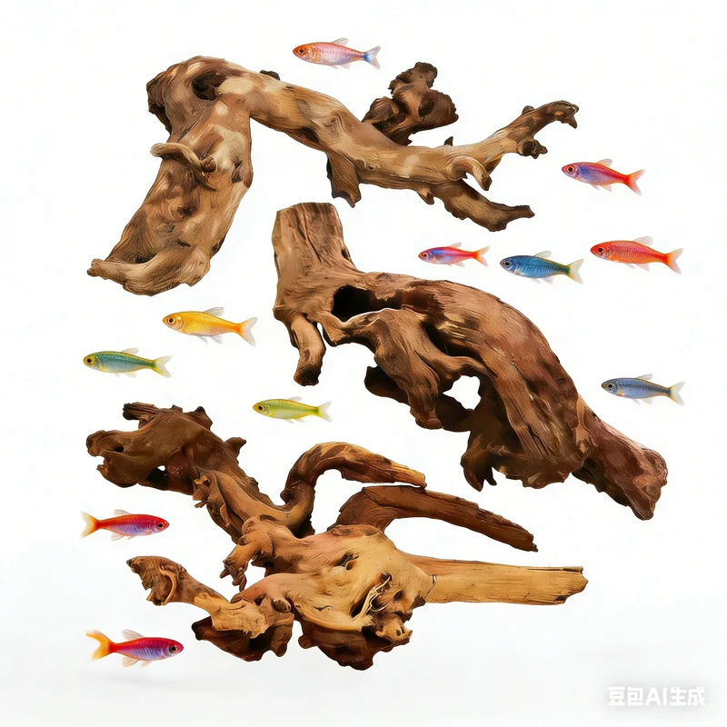 Aquarium Plant Roots - Madeira Natural Flutuante para Decoração de