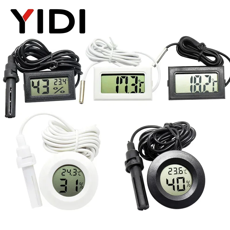 Planted Aquarium Temperature - Mini lcd digital termômetro higrômetro medidor