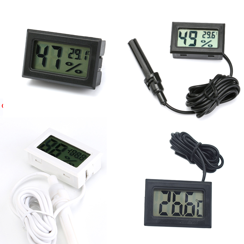 Planted Aquarium Temperature - Mini termômetro e higrômetro digital, termômetro