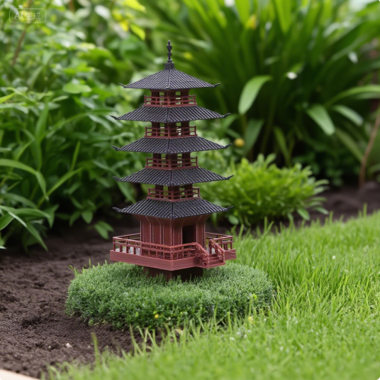 Aquarium Planted - Jardim aquário bonsai decoração mini pagode