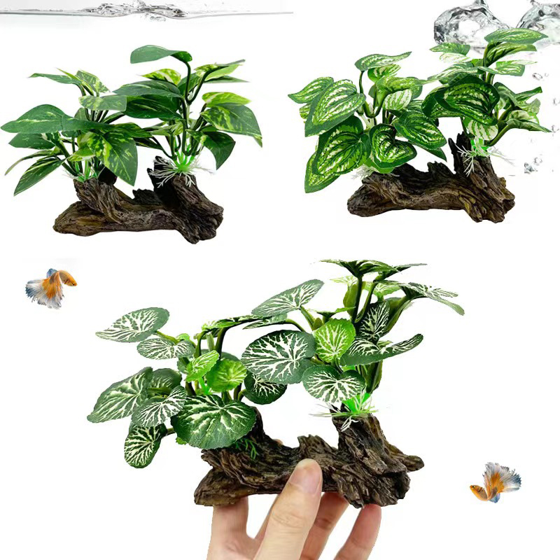 Aquarium Planted Background - Grama subaquática artificial aquário tanque de