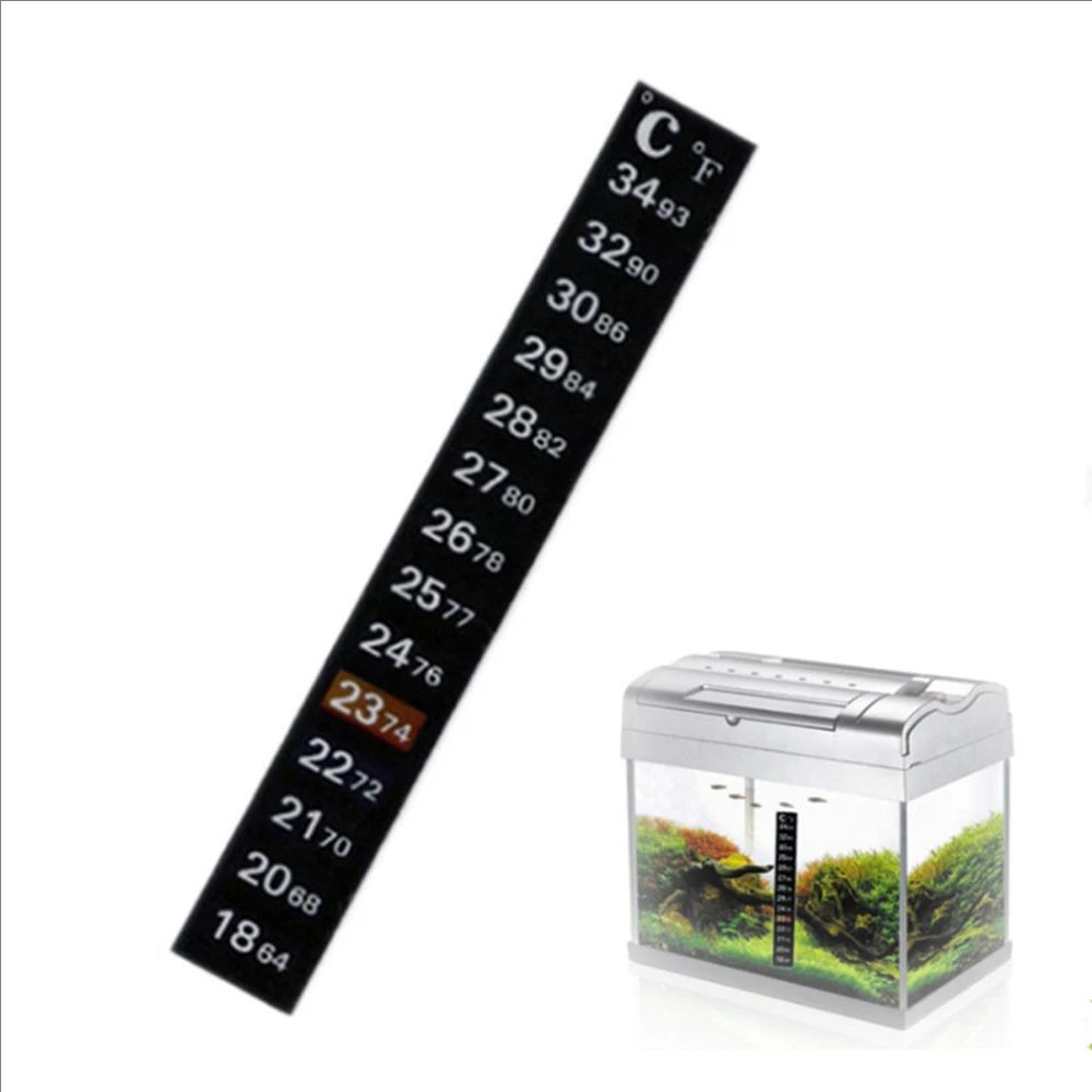 Planted Aquarium Temperature - Termômetro Adesivo para Aquário (5/10 Peças)