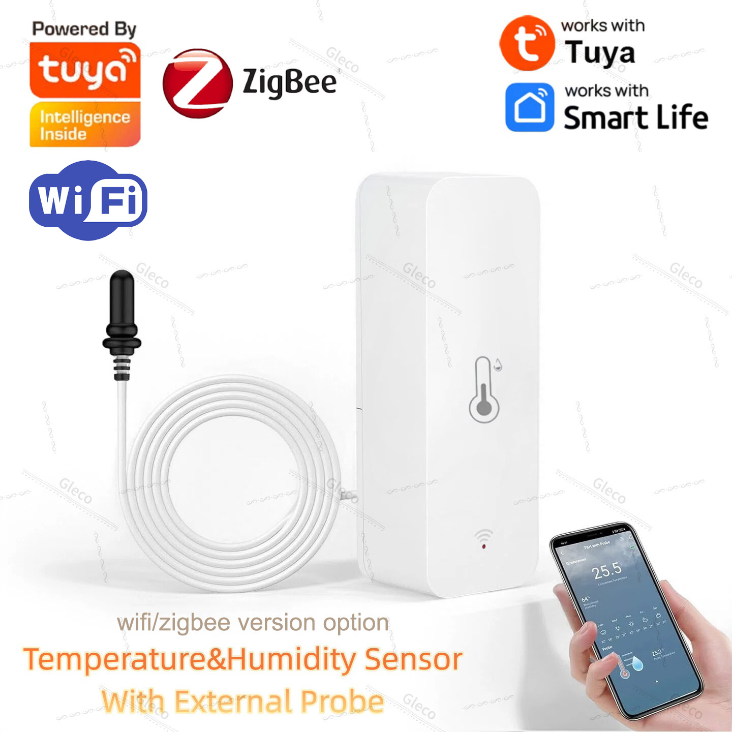 Planted Aquarium Temperature - Sensor de Temperatura e Umidade Tuya