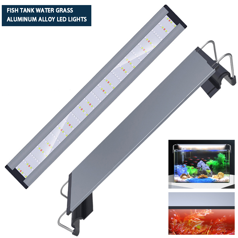 Aquarium Plant Growth Light - Liga de alumínio ultra fina levou