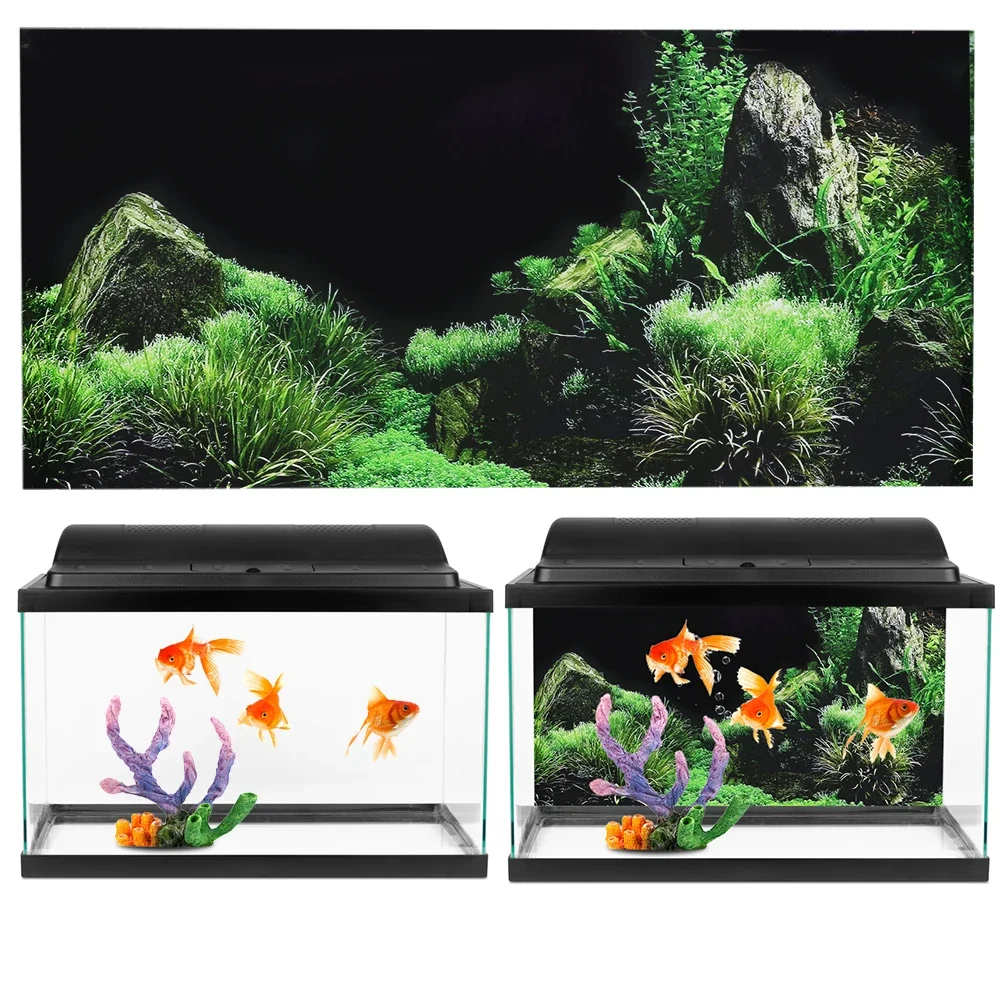Fundo para Aquário 3d Adesivo  - Aquarium Planted Background avaliação e preço