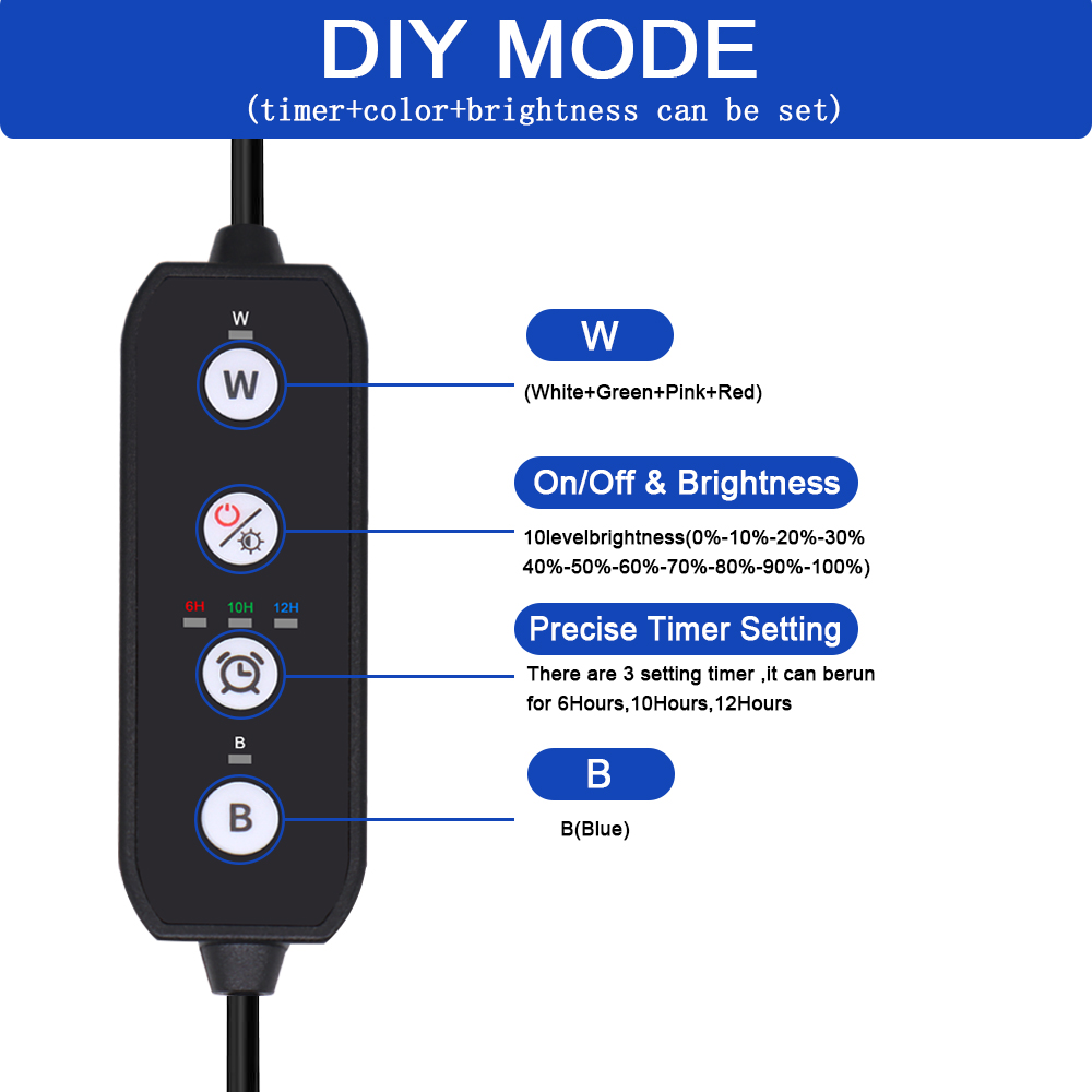 Luz LED de espectro completo p - Aquarium Plant Growth Light avaliação e preço