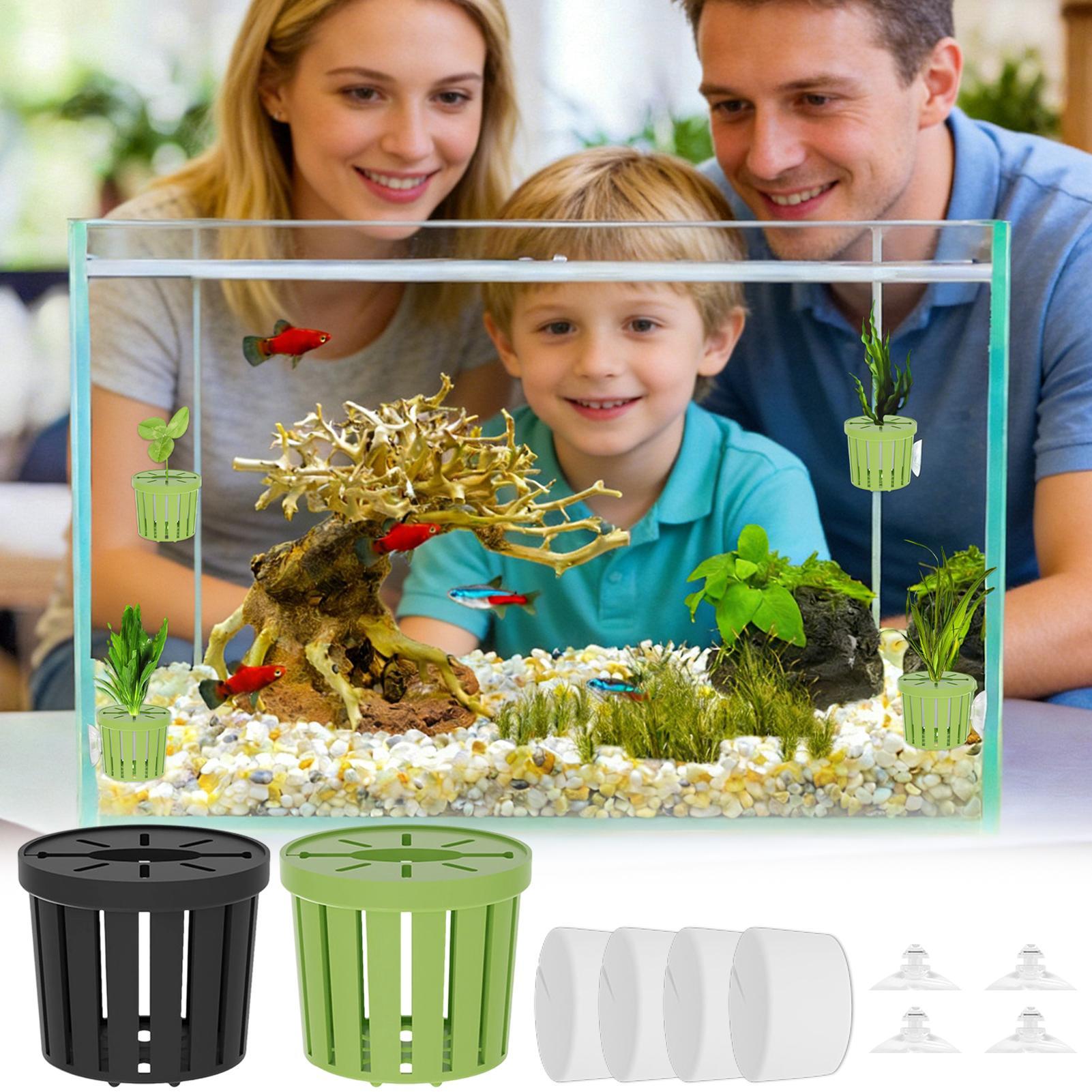 Conjunto de 4 Cestos Hidropôni - Aquarium Planted Background avaliação e preço
