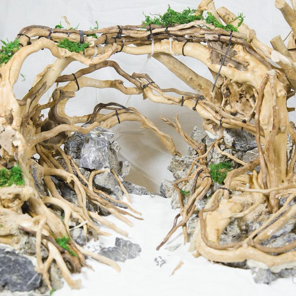 Tronco de Madeira Natural N1N  - Aquarium Planted Background avaliação e preço
