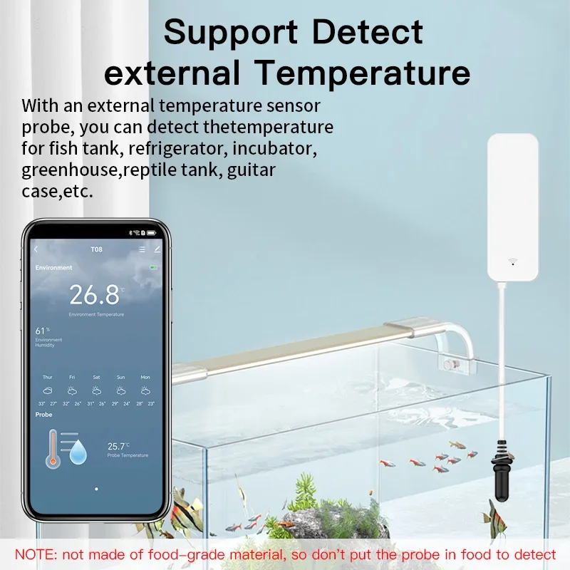 Tuya wifi sensor de umidade te - Planted Aquarium Temperature avaliação e preço