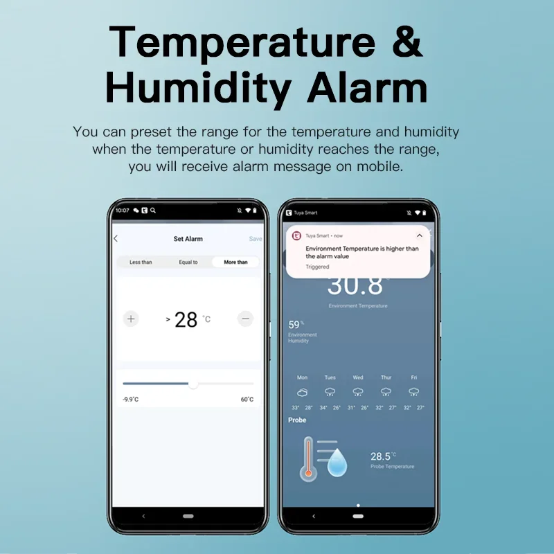 Tuya wifi sensor de umidade te - Planted Aquarium Temperature avaliação e preço