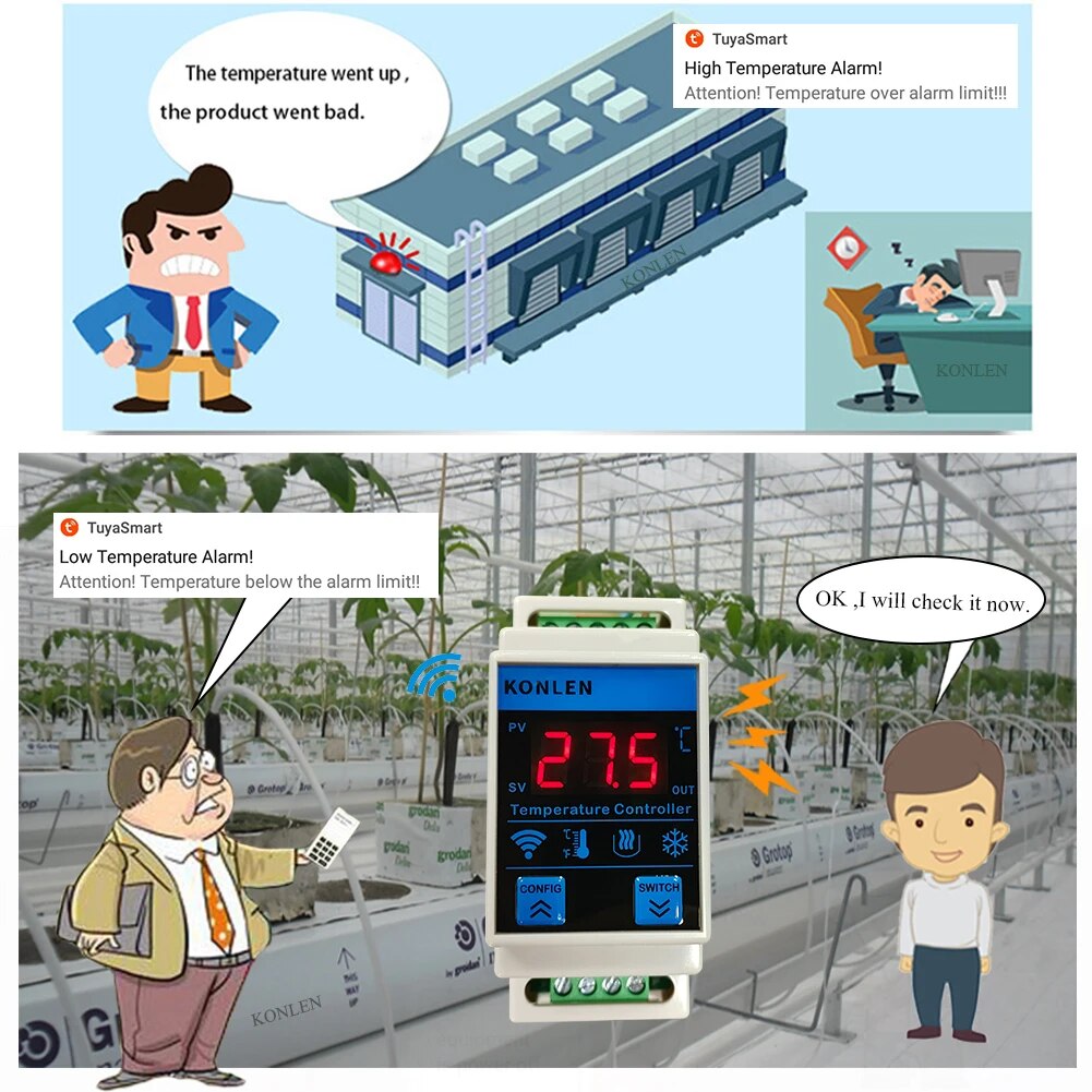 Tuya wifi sensor de temperatur - Planted Aquarium Temperature avaliação e preço