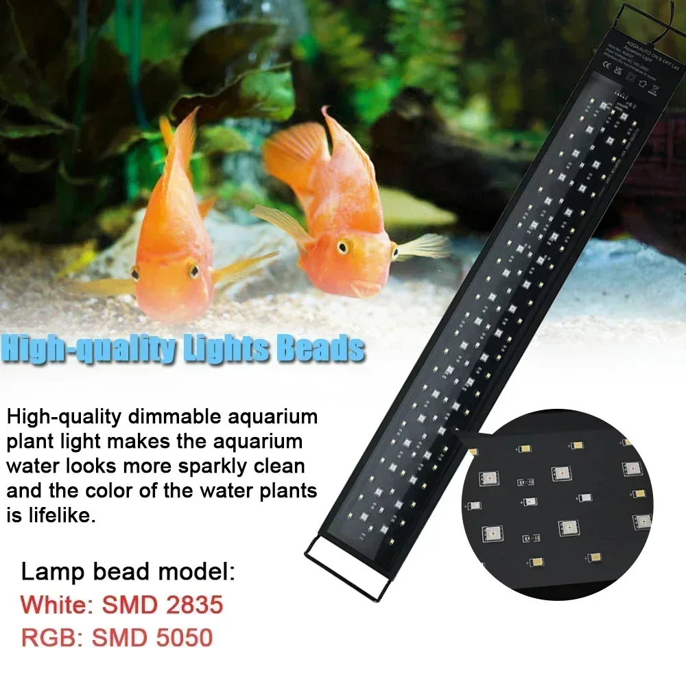 Luz LED para aquário à prova d - Aquarium Plant Growth Light avaliação e preço