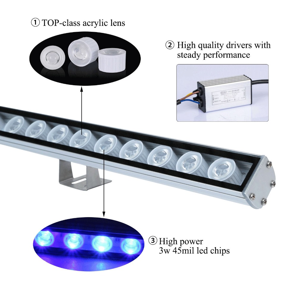 54w 81 108 led barra de luz ip - Aquarium Plant Growth Light avaliação e preço