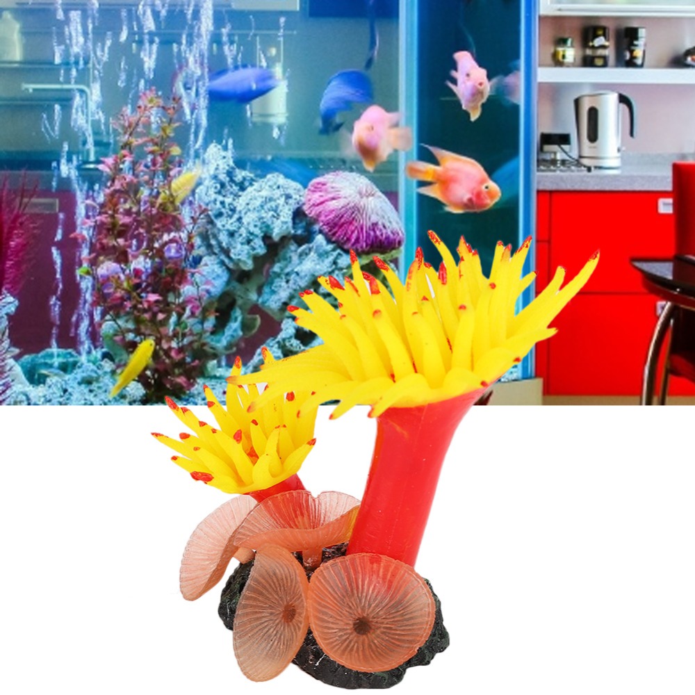 Coral Artificial de Silicone c - Aquarium Planted Background avaliação e preço