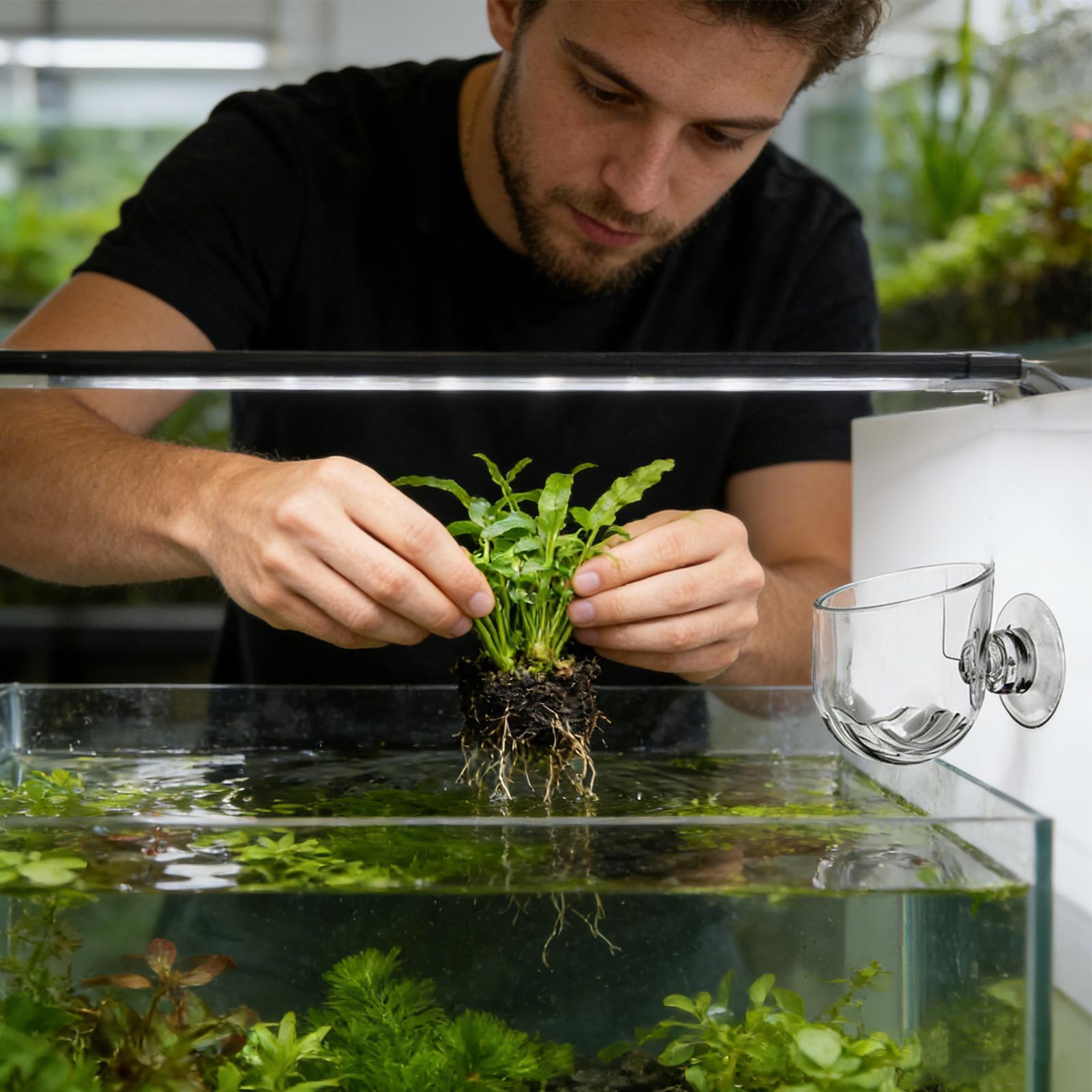 Suporte de Acrílico Transparen - Aquarium Planted Background avaliação e preço