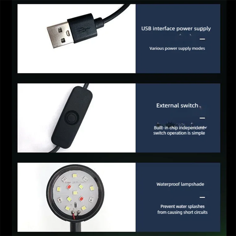 Lâmpada LED USB para Aquário c - Aquarium Plant Growth Light avaliação e preço