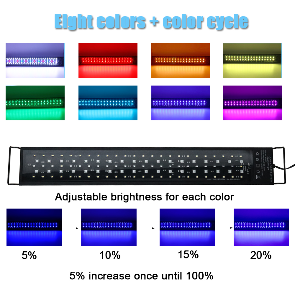 Luz LED de espectro completo 2 - Aquarium Plant Growth Light avaliação e preço