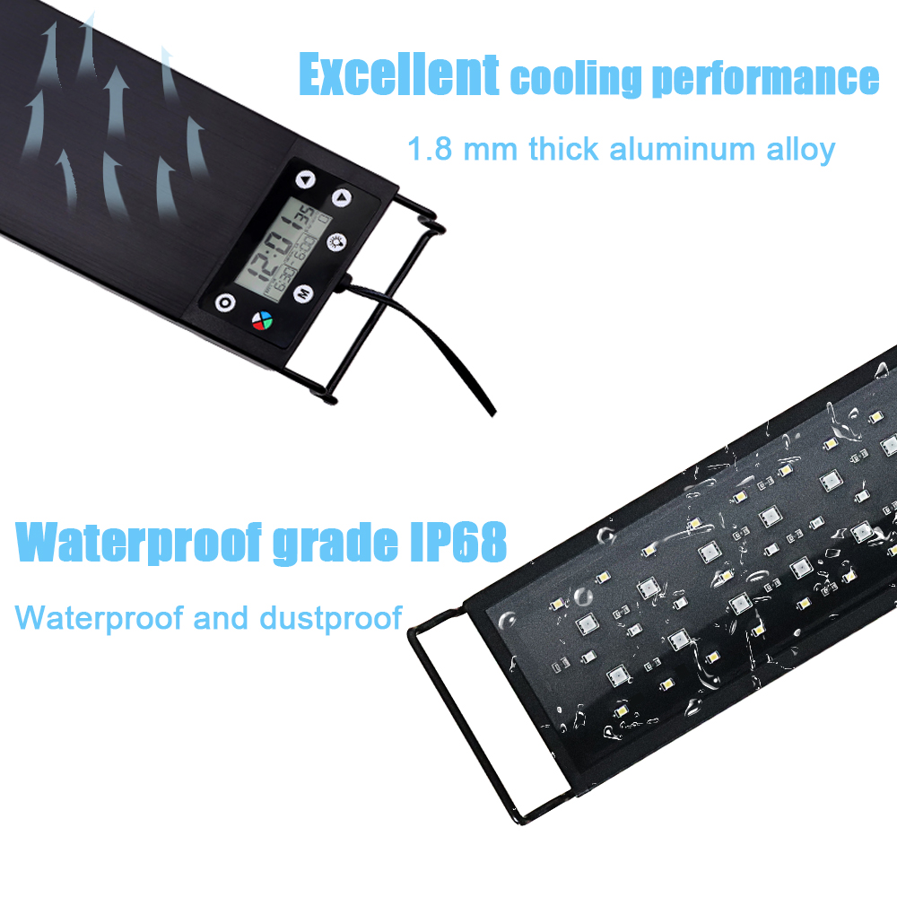 Luz LED de espectro completo 2 - Aquarium Plant Growth Light avaliação e preço