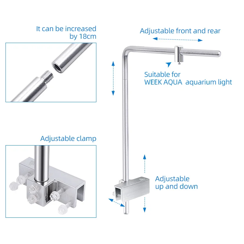 Semana aqua luz suporte univer - Planted Aquarium Equipment avaliação e preço