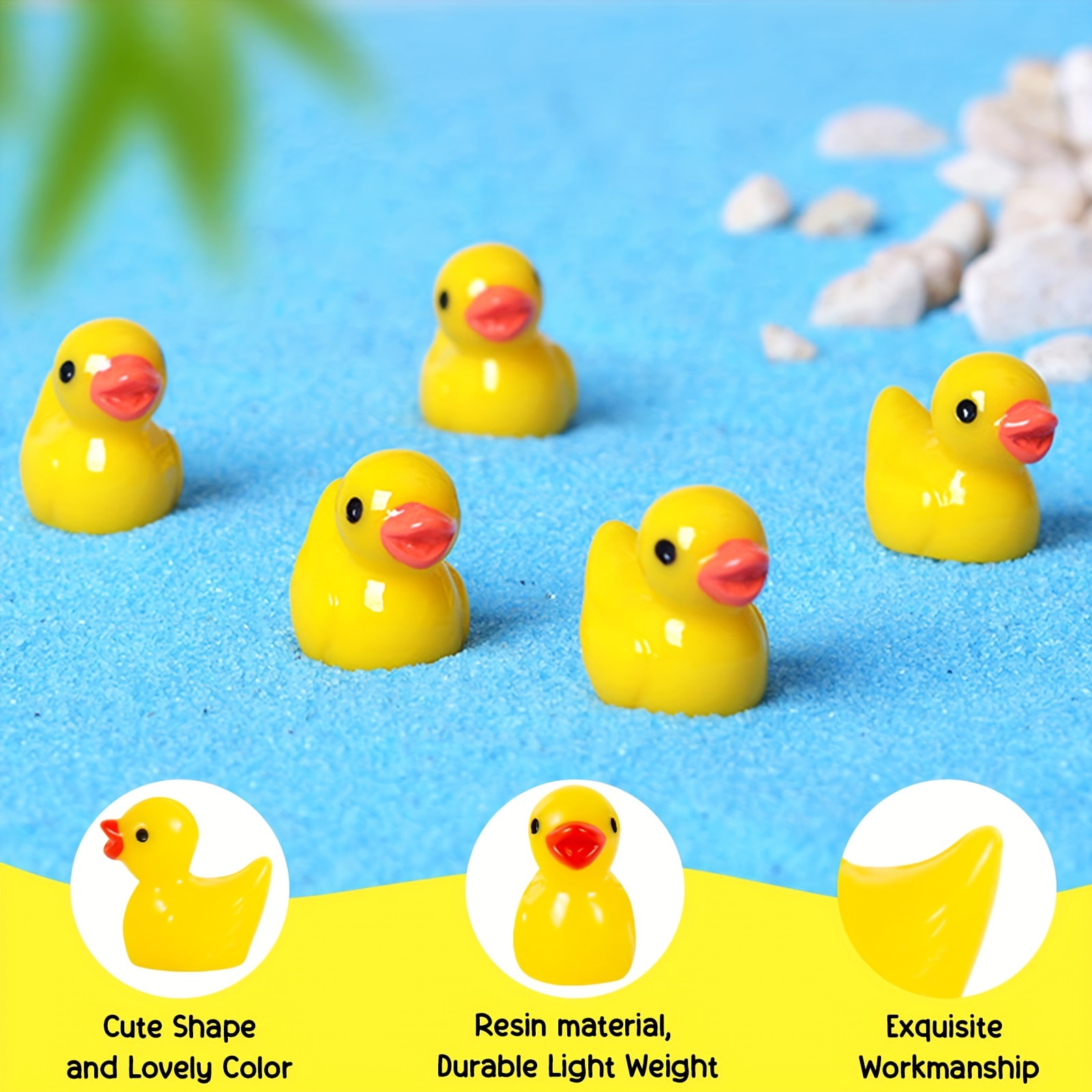 1000pc resina patos em miniatu - Aquarium Plant Yellowing avaliação e preço